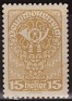 Austria 1919 Post Horn 15 H Crema Scott 207